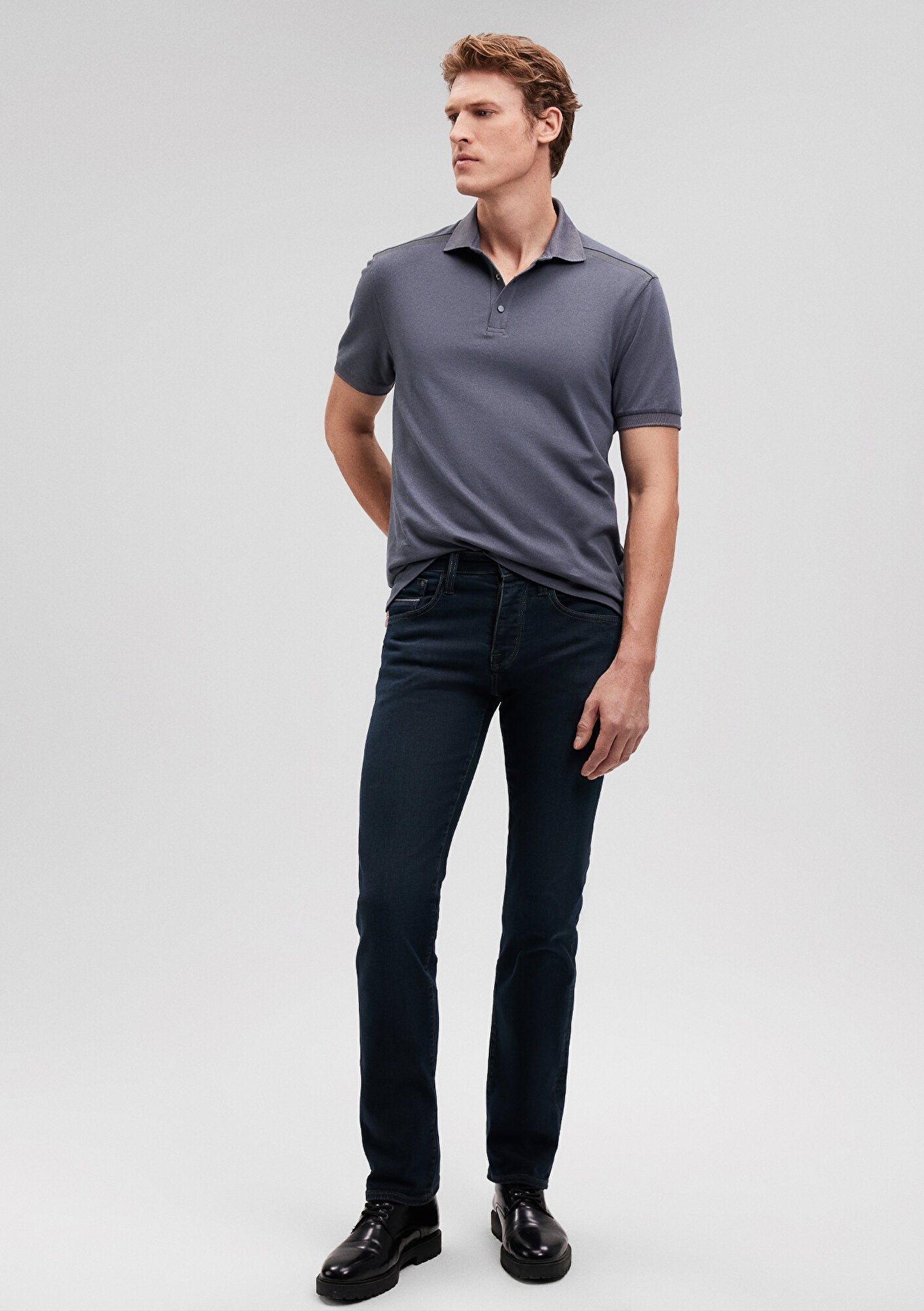 Pierre Deep Shaded Mavi Black Jean Pants