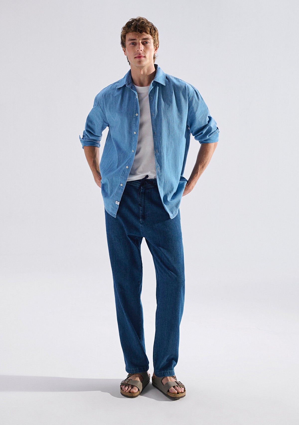 Andros Indigo Edition Linen Jean Pants