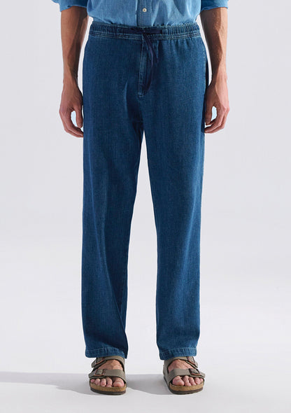 Andros Indigo Edition Linen Jean Pants