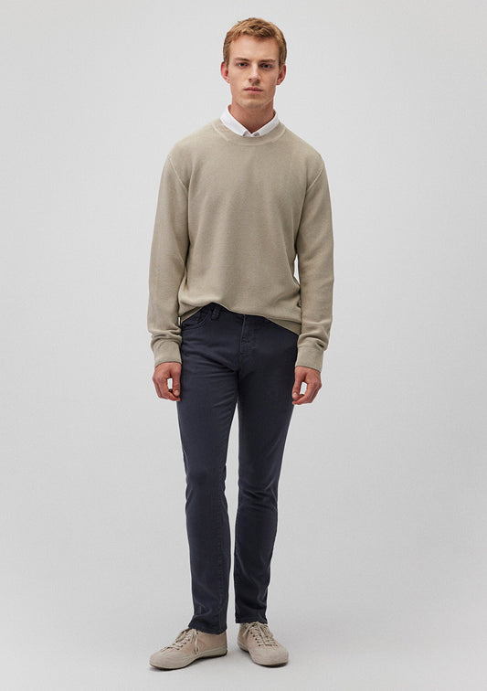 Marcus Blue Washed Comfort Gabardine Pants