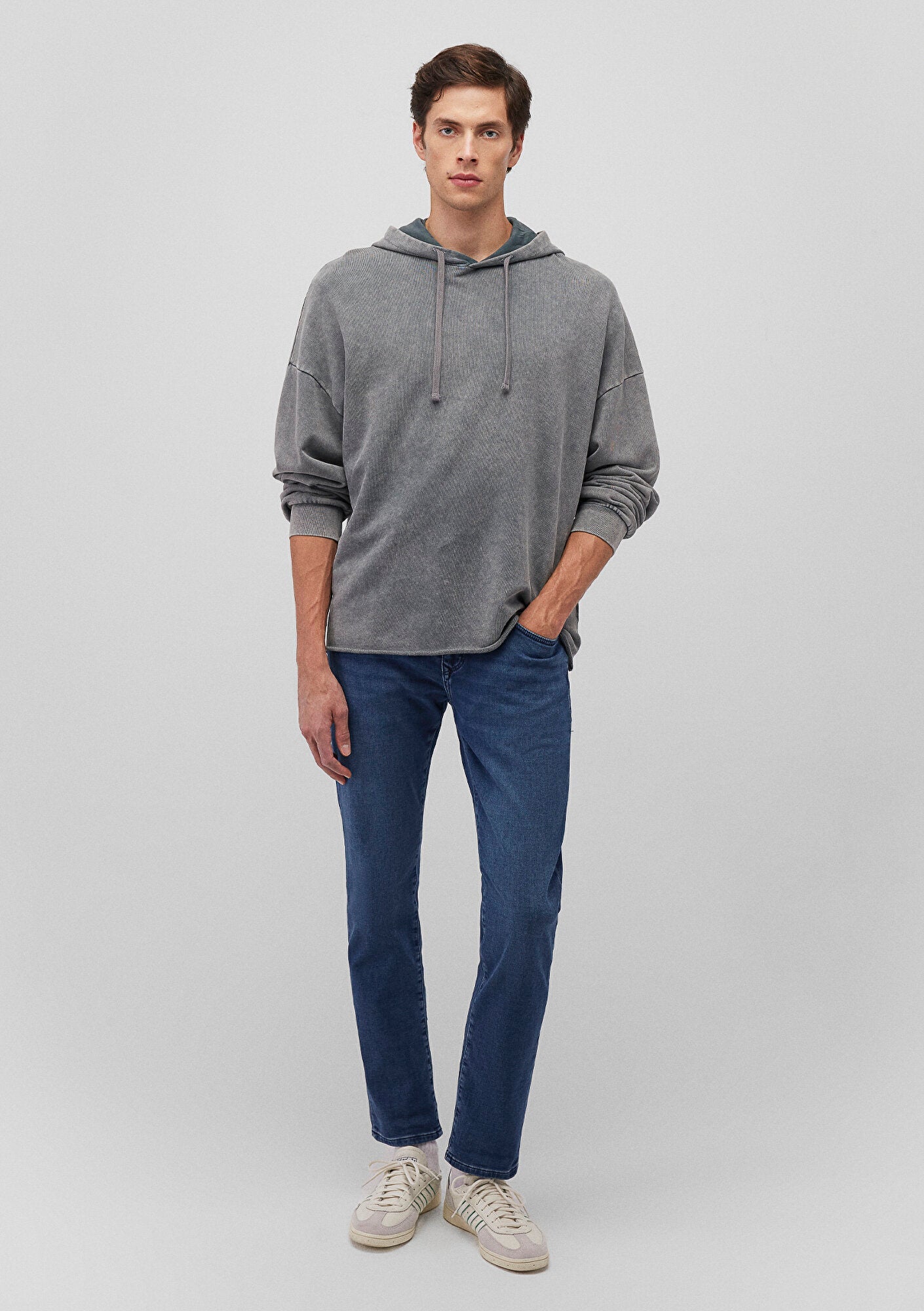Marcus Dark Brushed Sporty Jean Pants