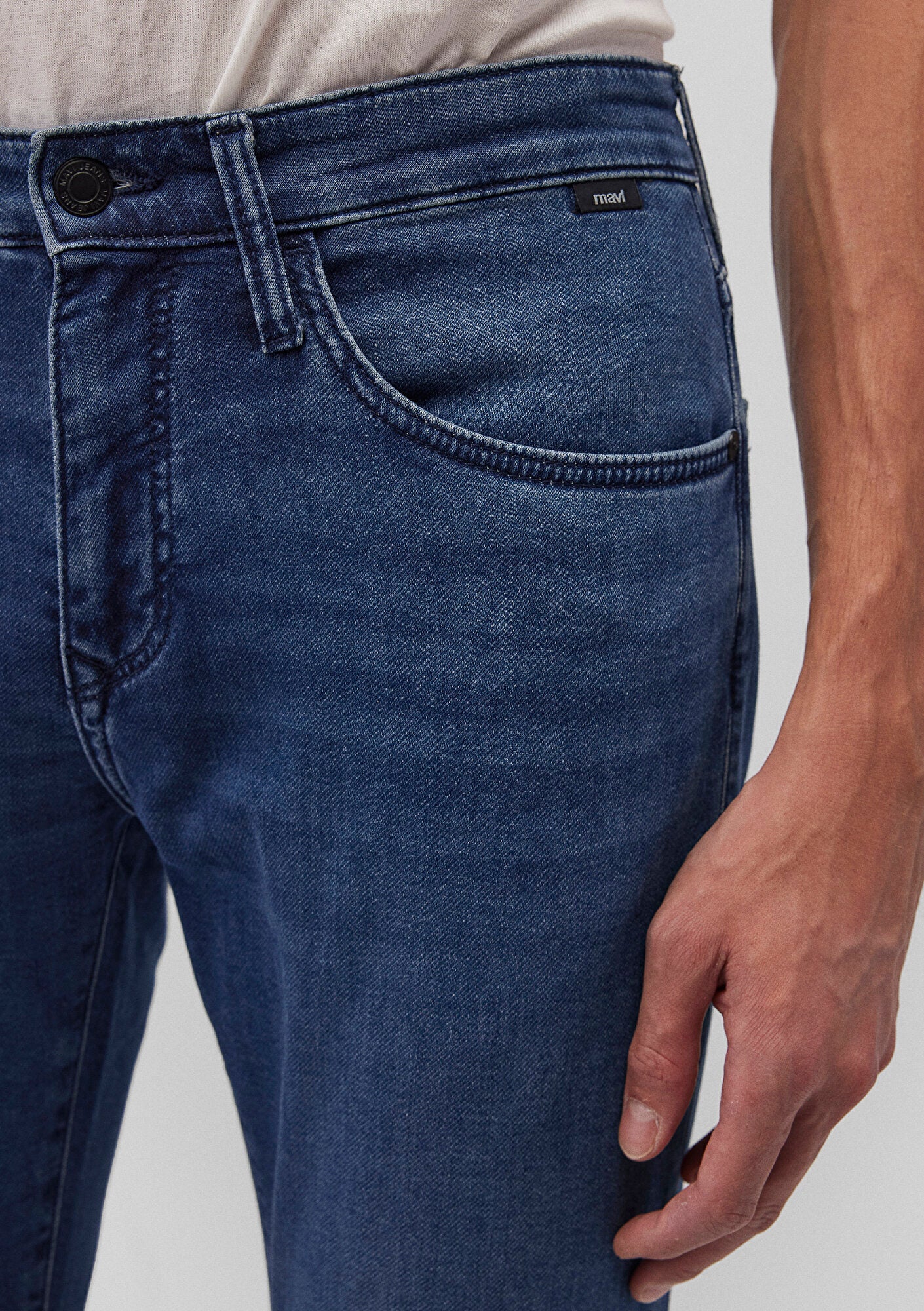 Marcus Dark Brushed Sporty Jean Pants