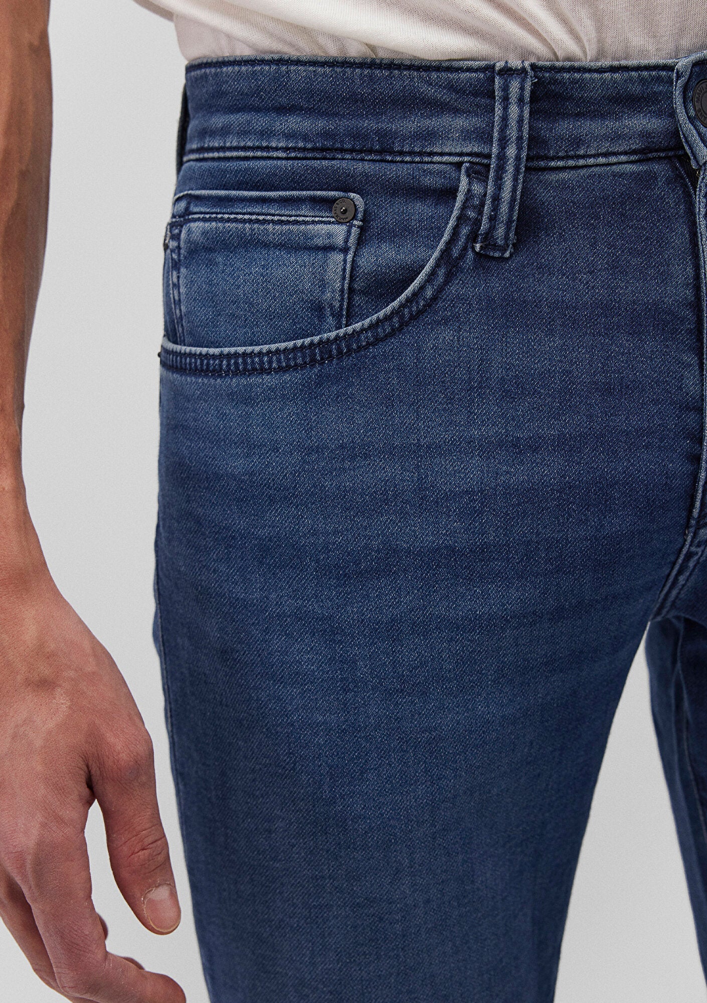 Marcus Dark Brushed Sporty Jean Pants