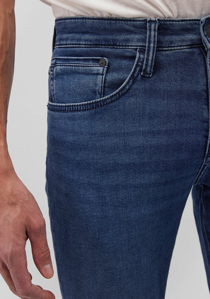 Marcus Dark Brushed Sporty Jean Pants