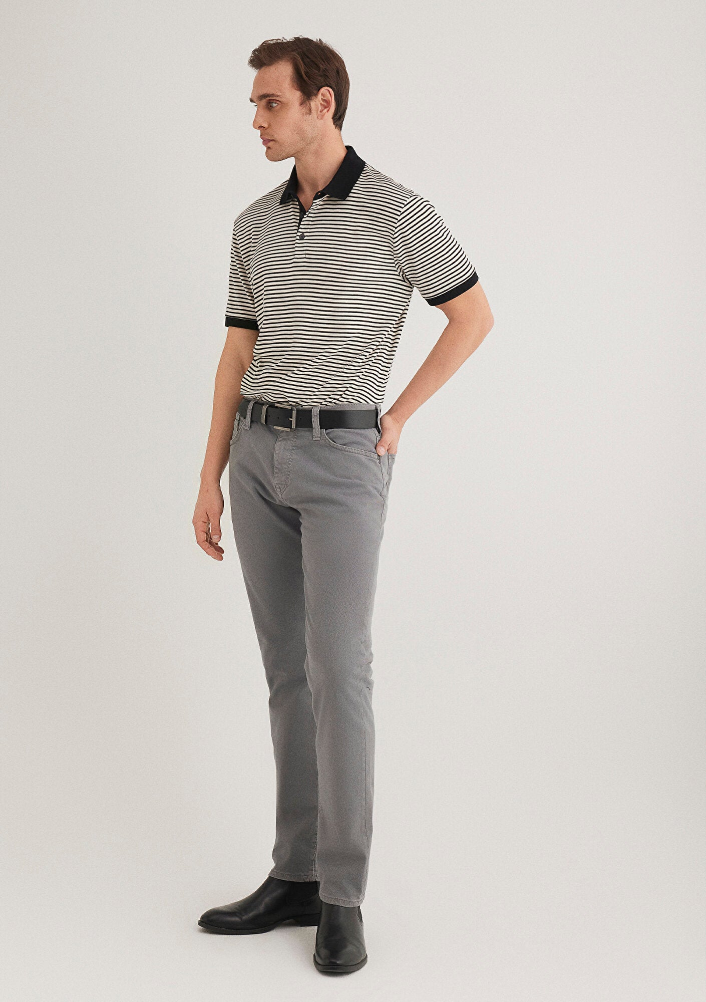 Marcus Turbulance Mavi Black Gabardin Pants