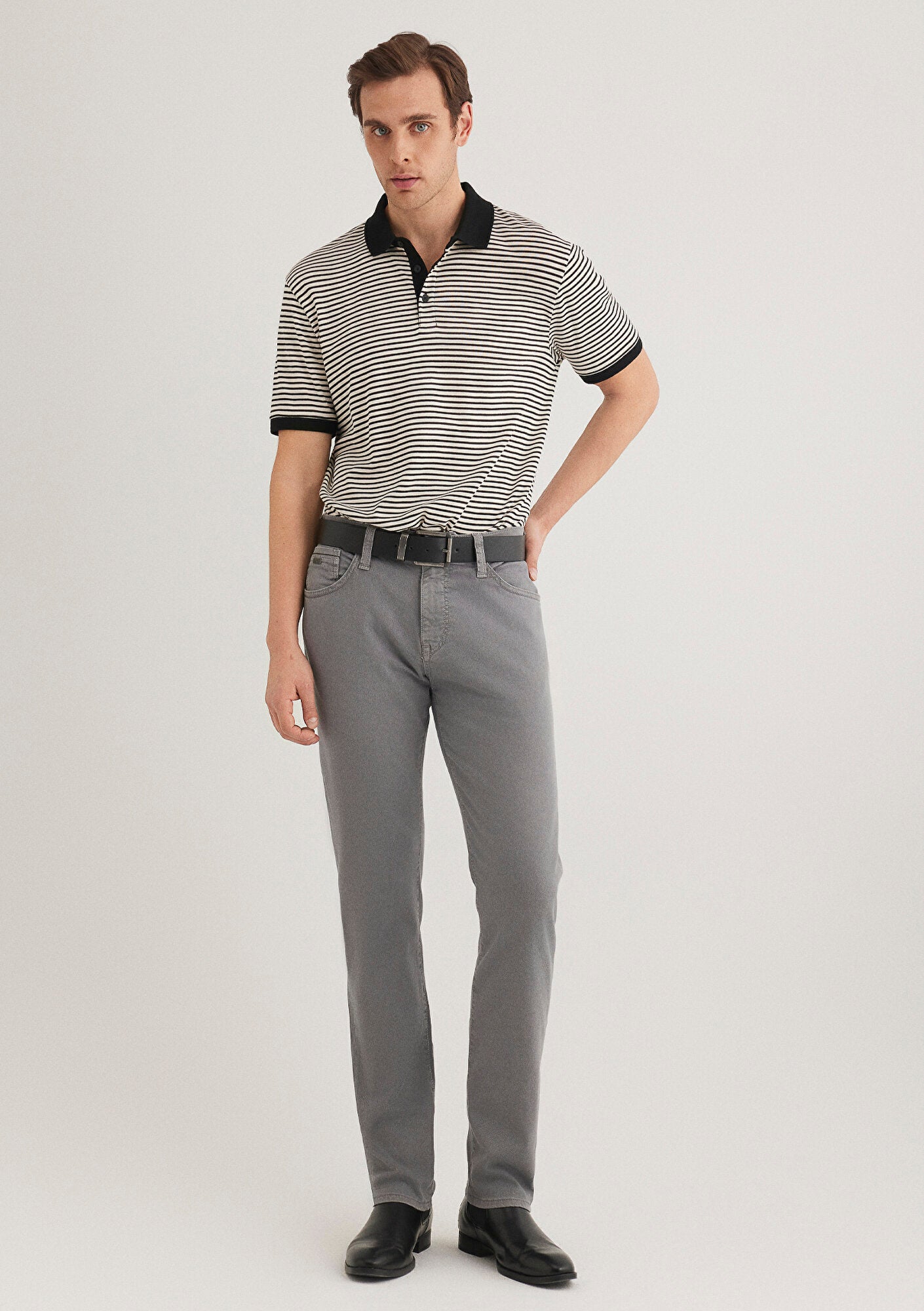 Marcus Turbulance Mavi Black Gabardin Pants