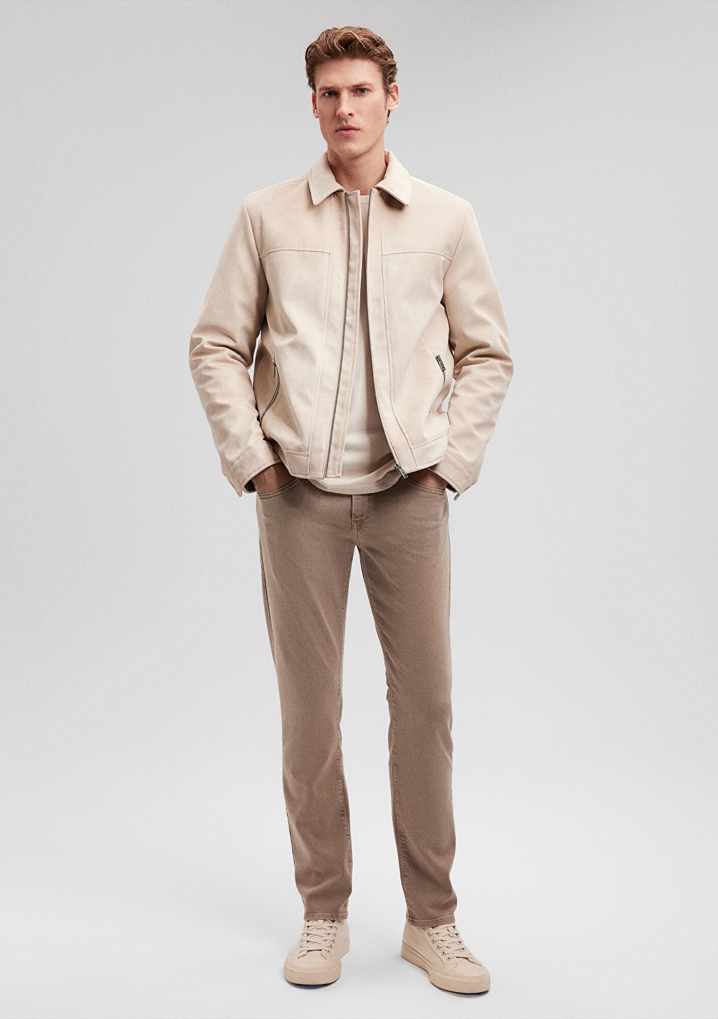 Marcus Weathered Teak Comfort Gabardine Pants