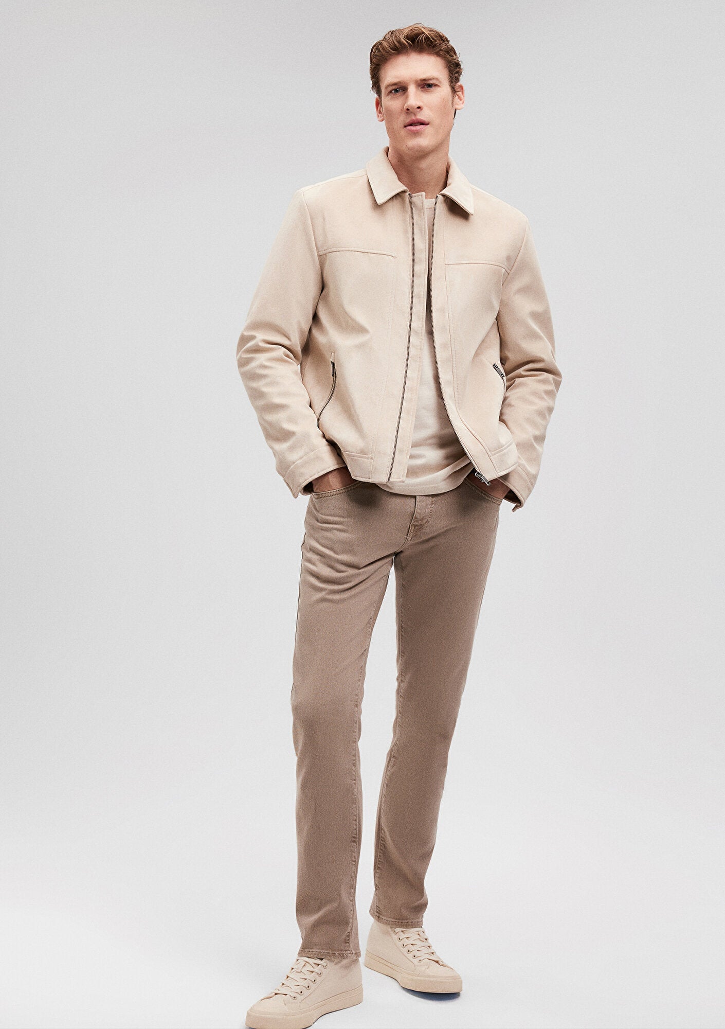 Marcus Weathered Teak Comfort Gabardine Pants