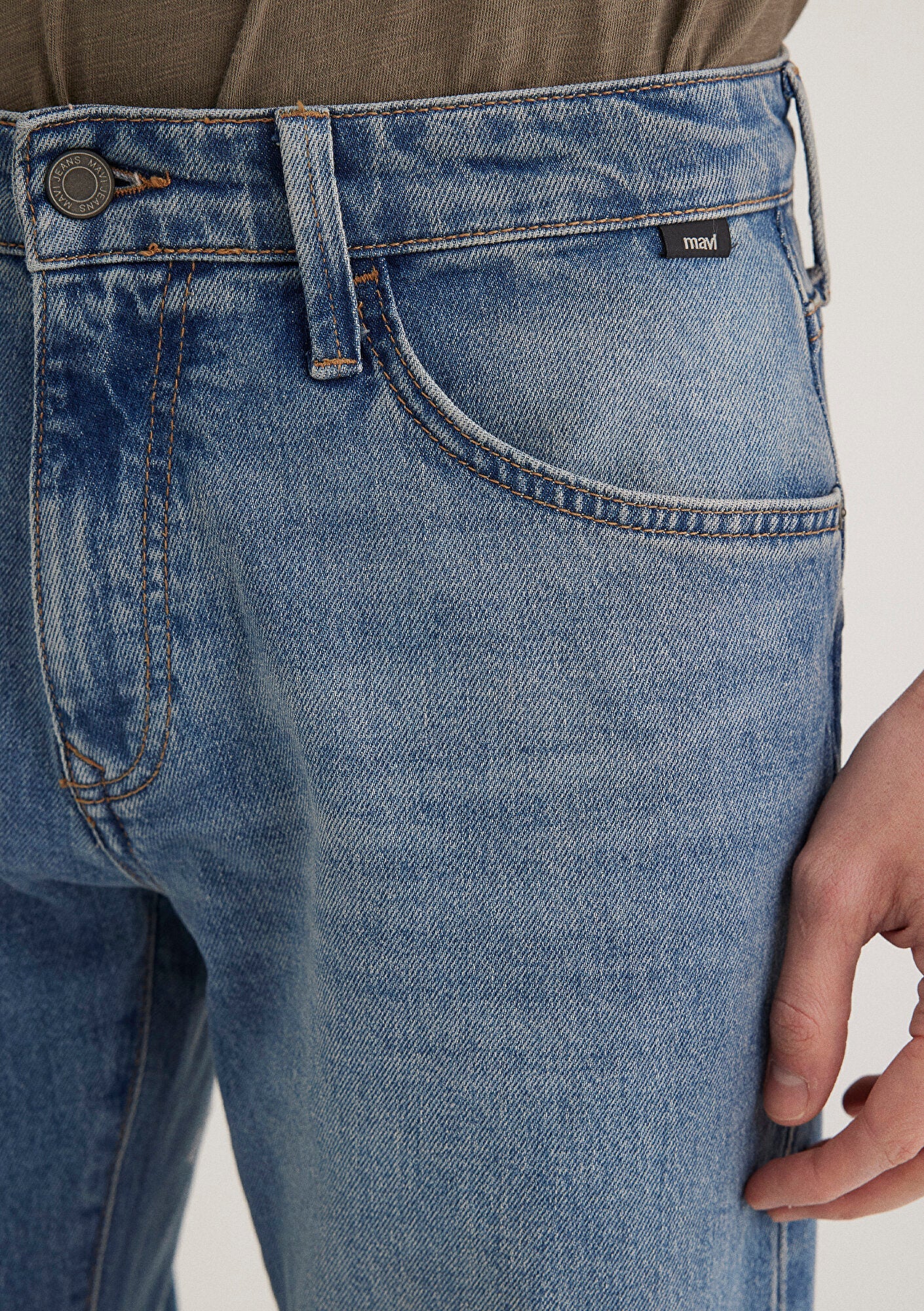 Marcus Mid Sky Blue 90s Strech Jean Pants