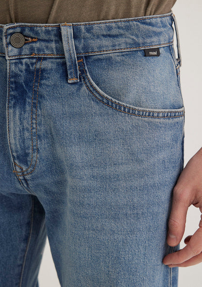 Marcus Mid Sky Blue 90s Strech Jean Pants