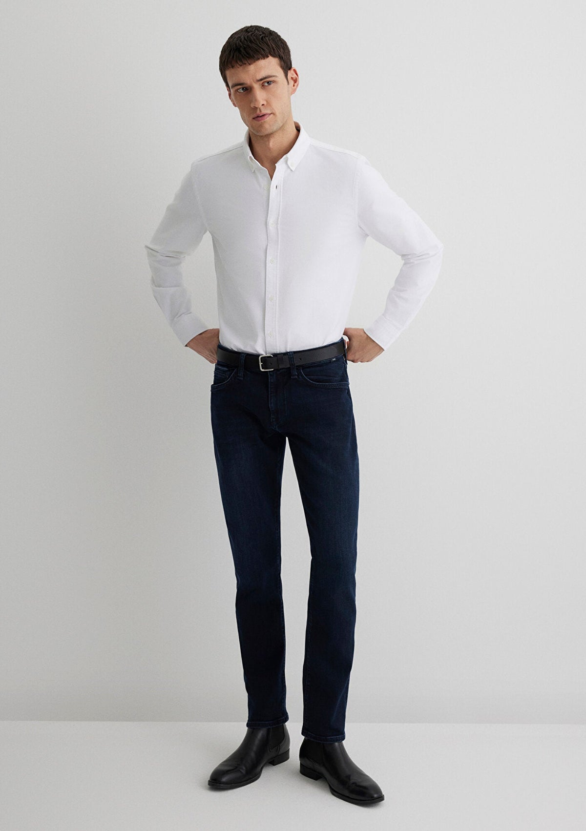 Marcus Ink Brushed Premium Blue Jean Pants