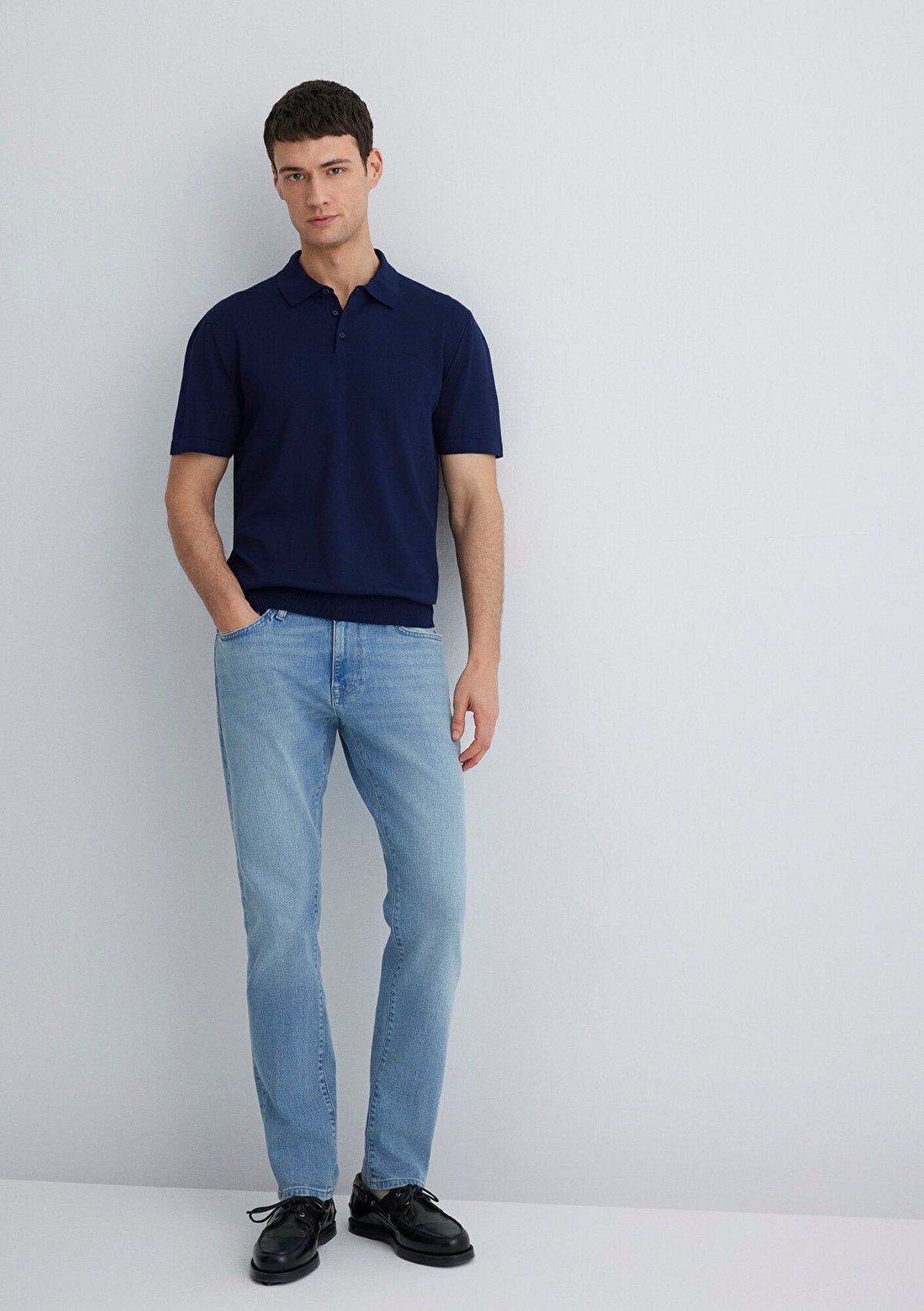 Marcus Mid Sky Mavi Black Jean Pants