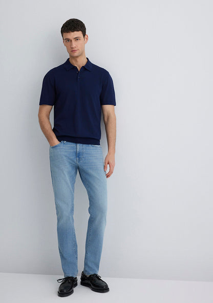Marcus Mid Sky Mavi Black Jean Pants