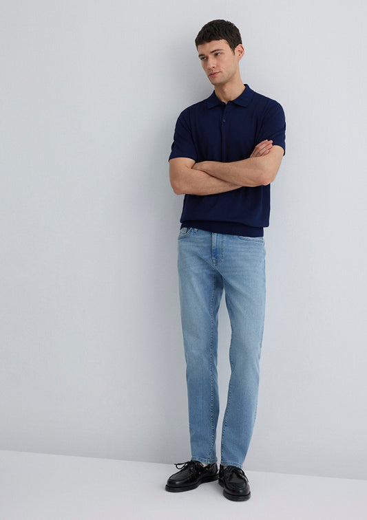 Marcus Mid Sky Mavi Black Jean Pants