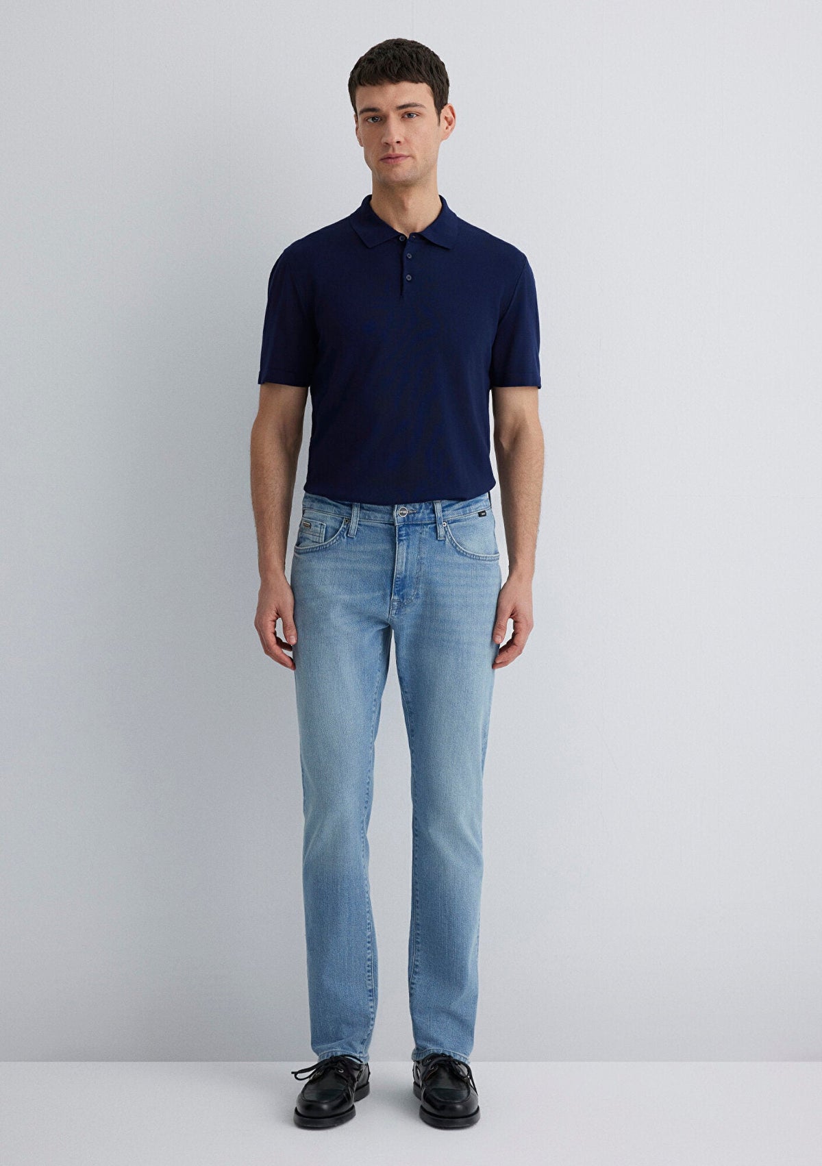 Marcus Mid Sky Mavi Black Jean Pants