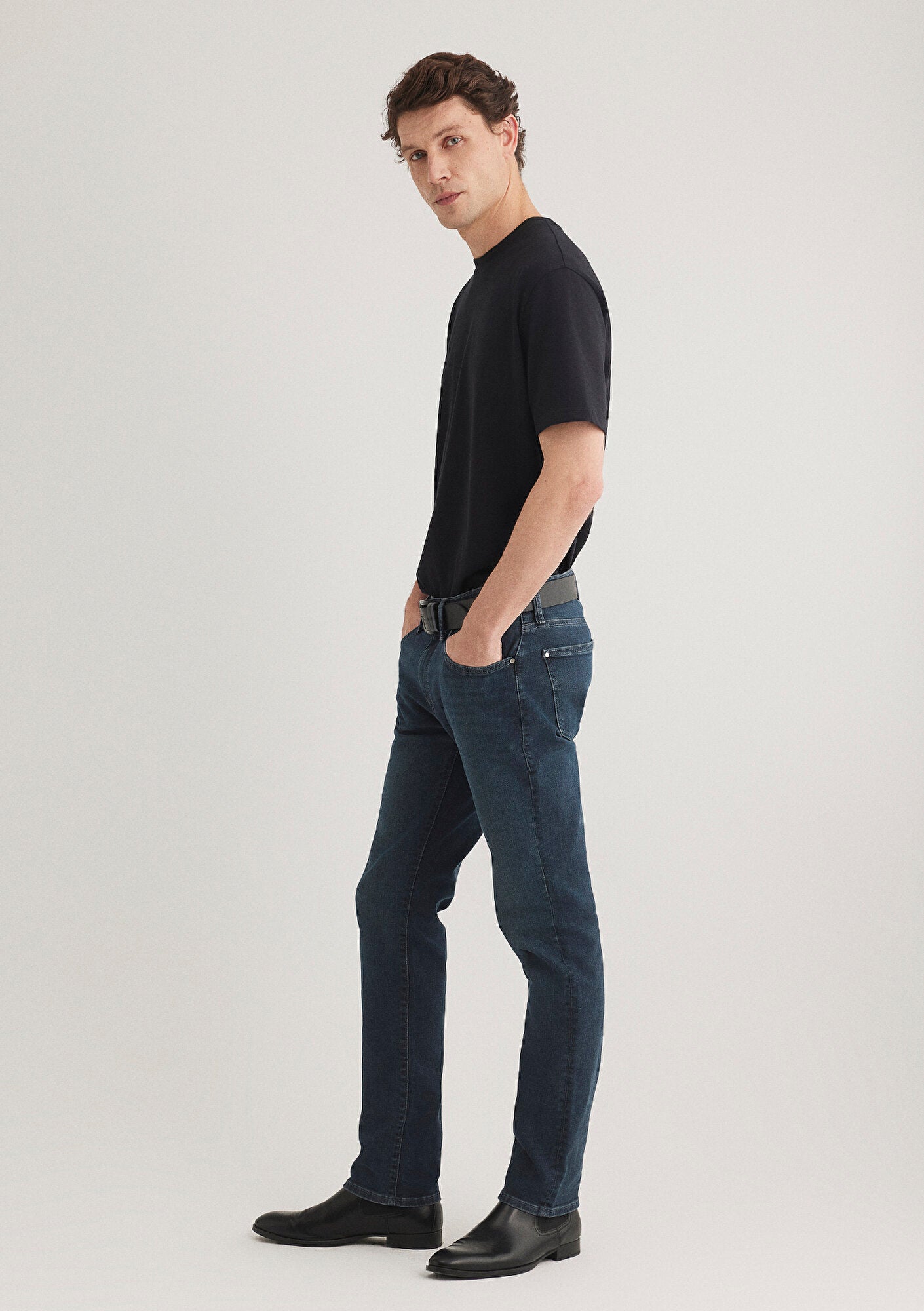 Marcus Dark Shaded Lux Black Jean Pants