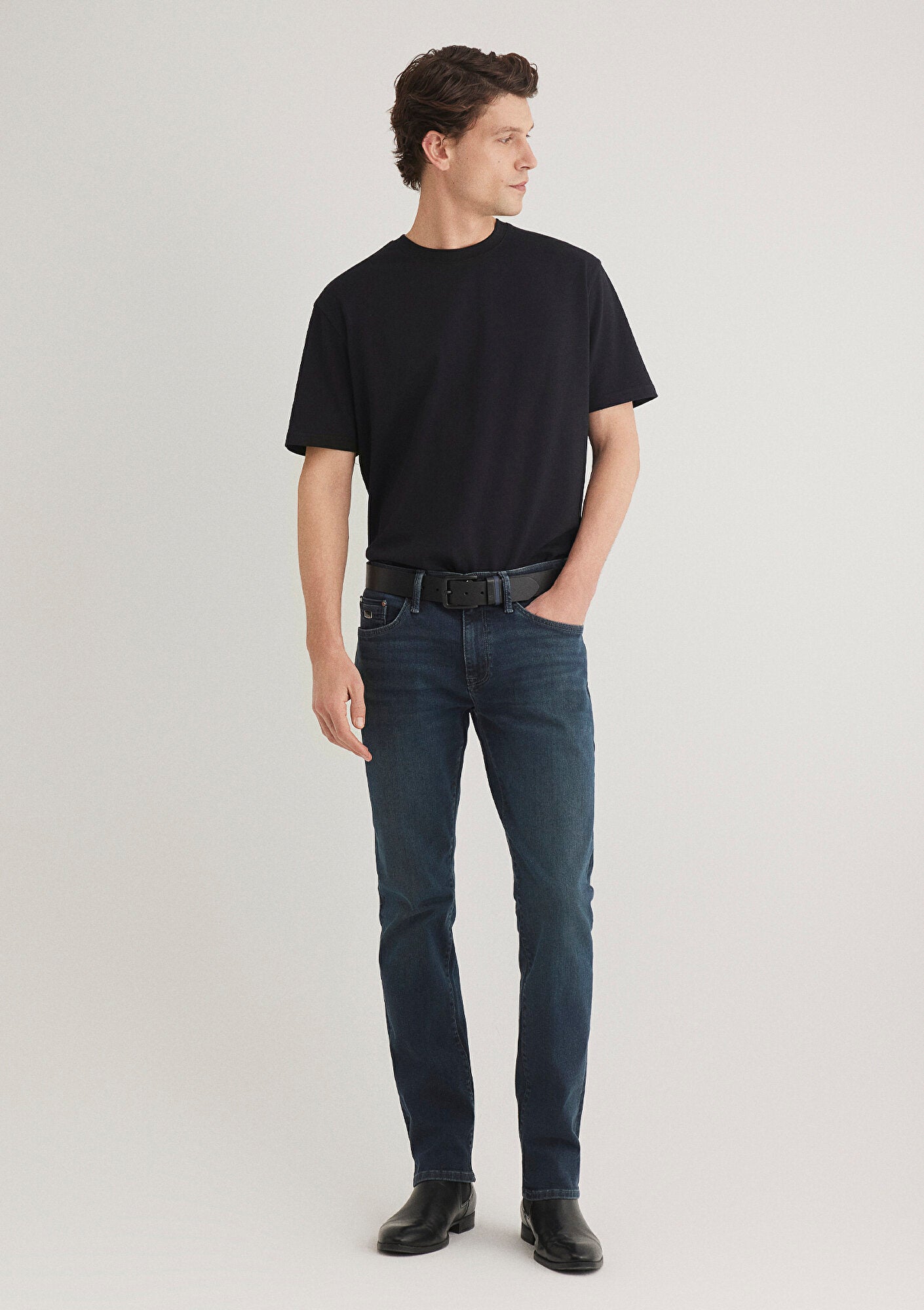 Marcus Dark Shaded Lux Black Jean Pants