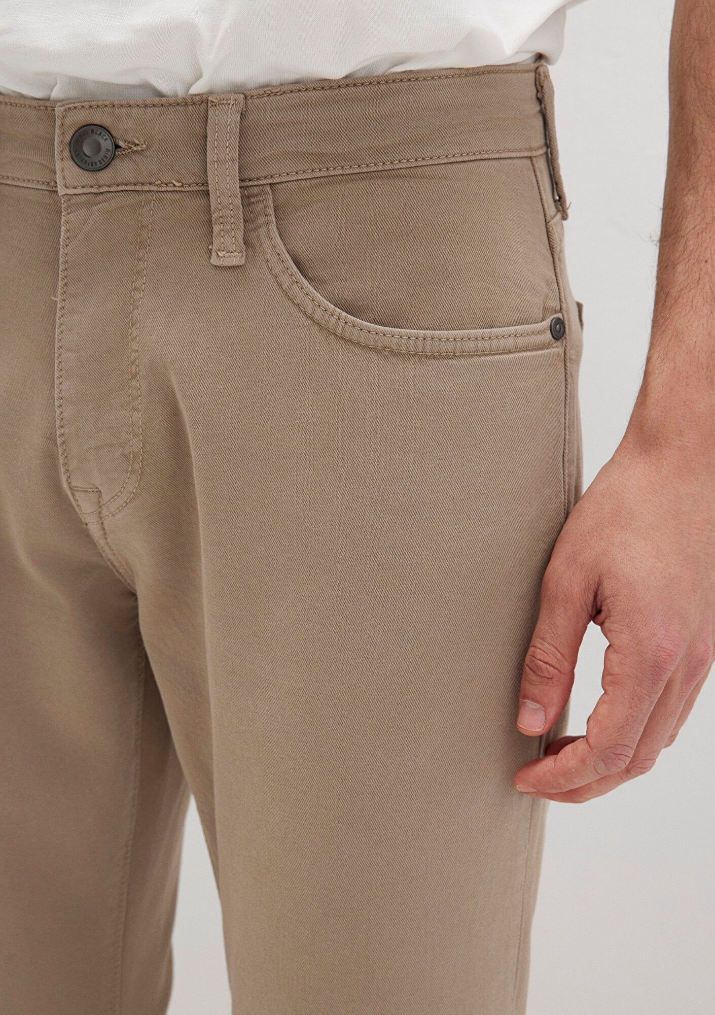 Marcus Winter Twig Mavi Black Gabardine Pants