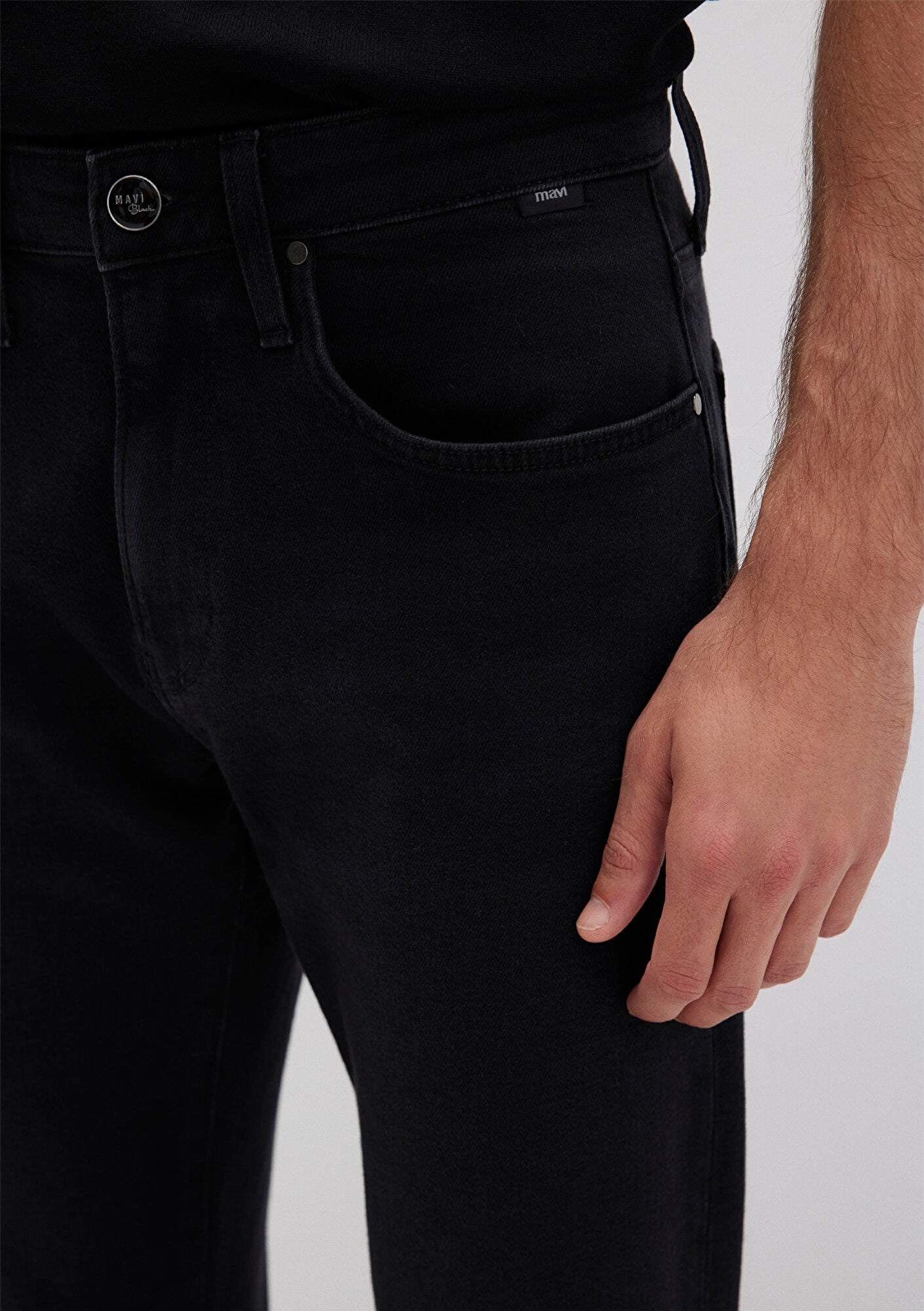 Marcus Deep Smoke Lux Black Jean Pants
