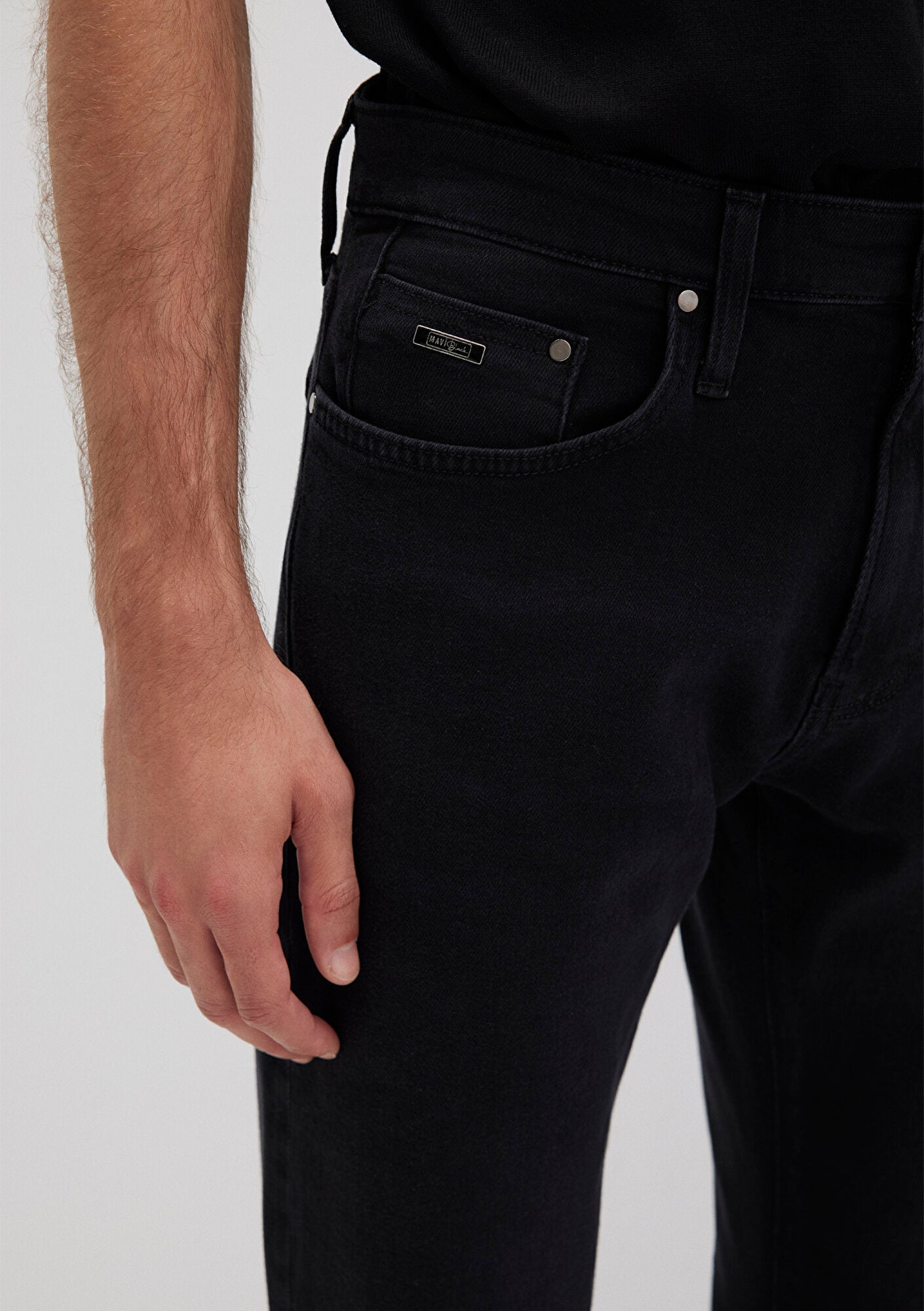 Marcus Deep Smoke Lux Black Jean Pants