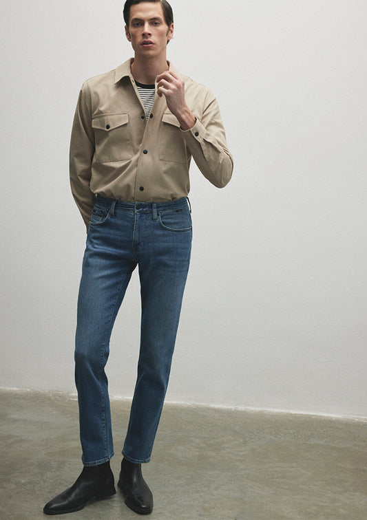 Martin Light Shaded Mavi Black Jean Pants