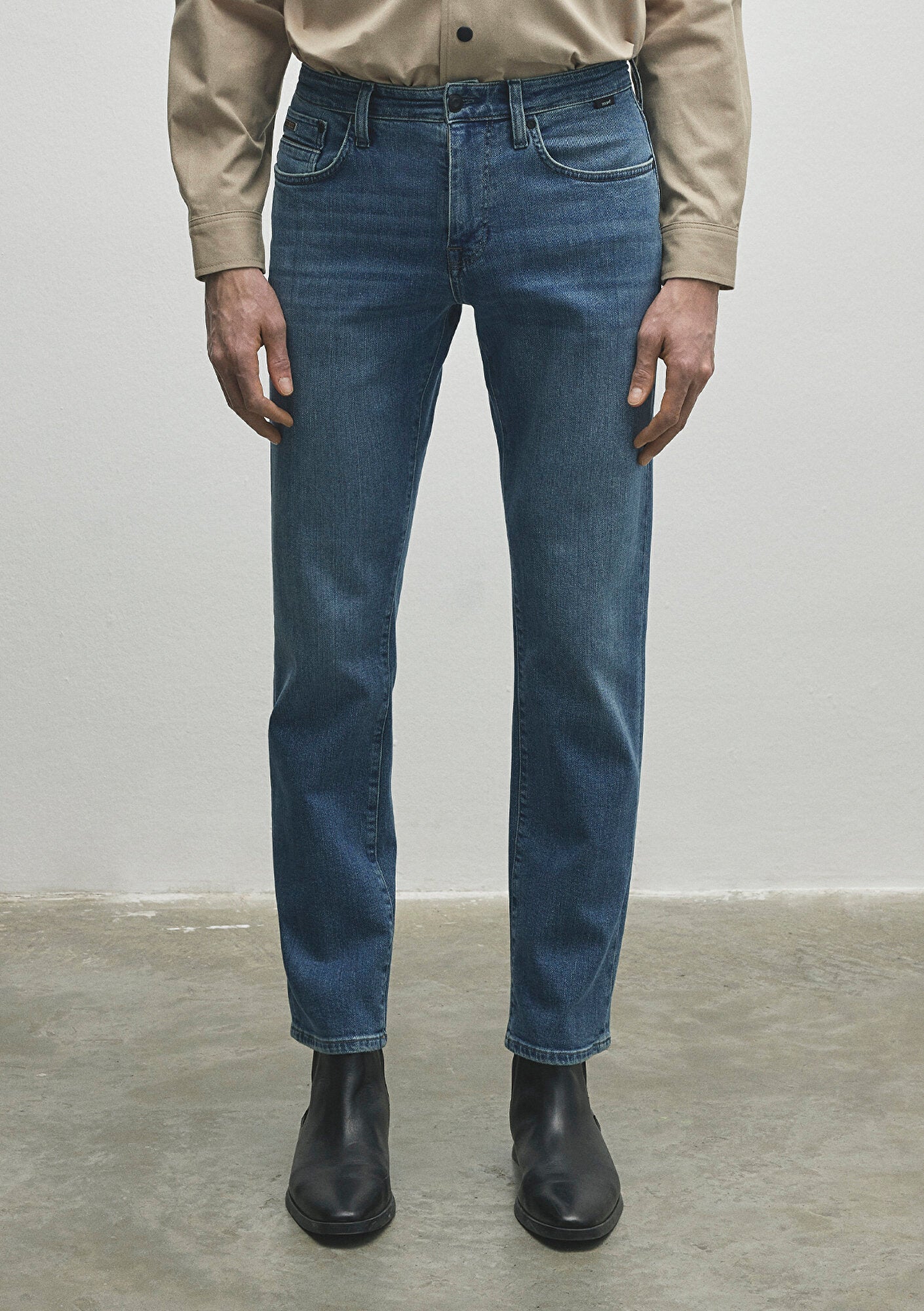 Martin Light Shaded Mavi Black Jean Pants