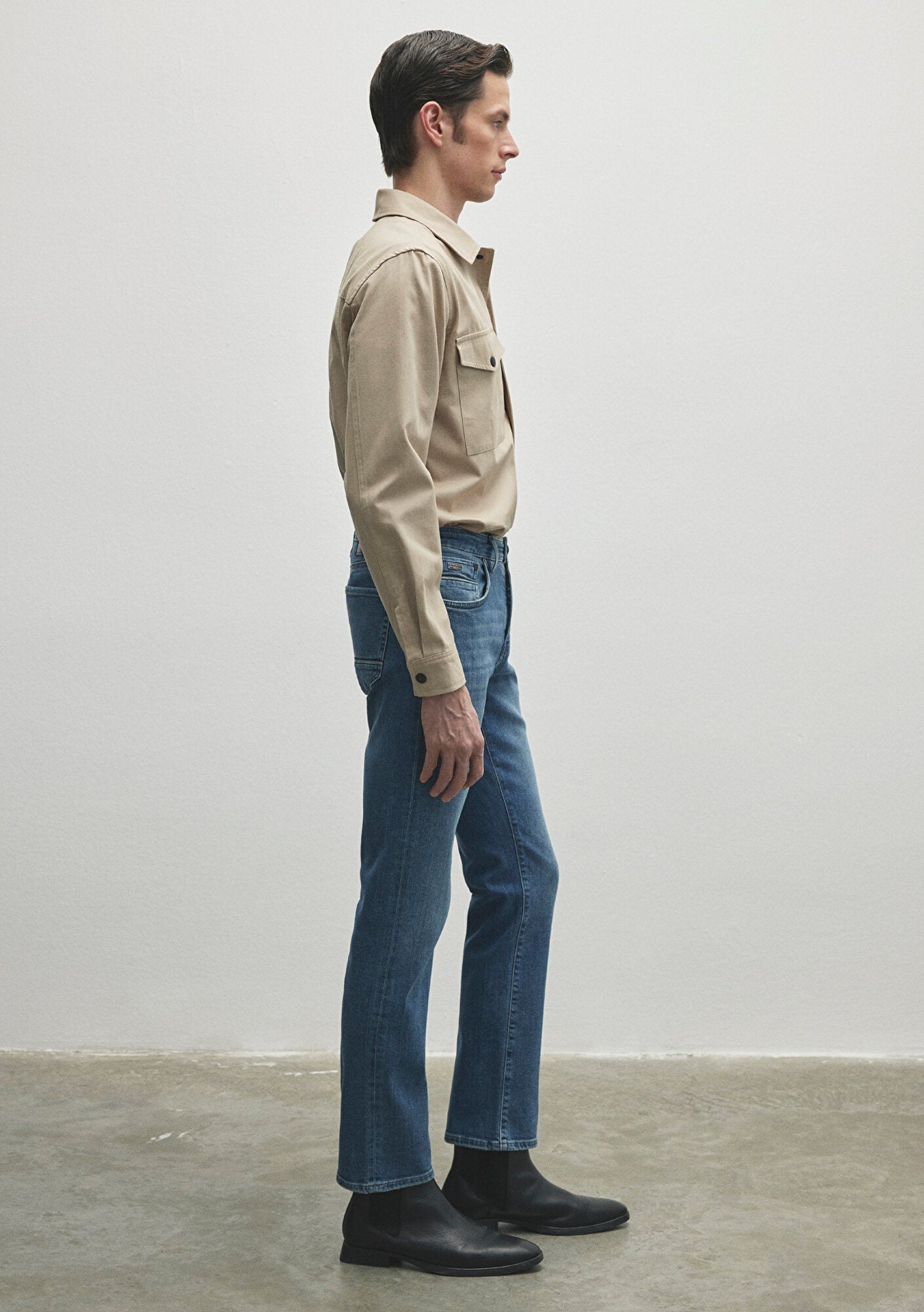 Martin Light Shaded Mavi Black Jean Pants