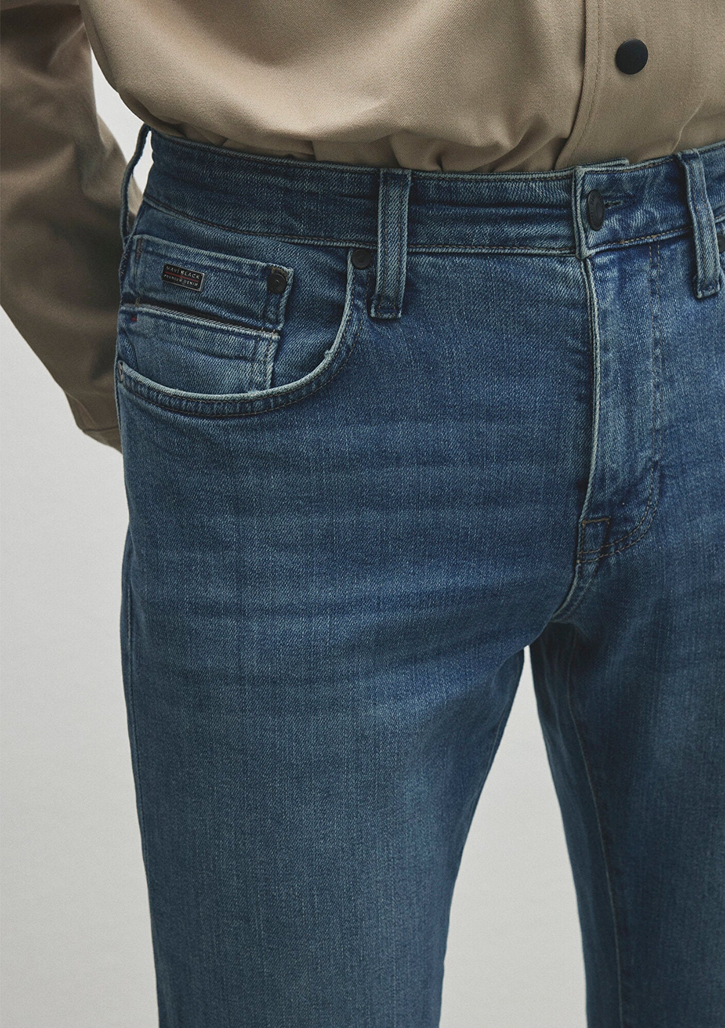 Martin Light Shaded Mavi Black Jean Pants