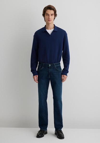 Martin Deep Brushed Mavi Premium Jean Pants