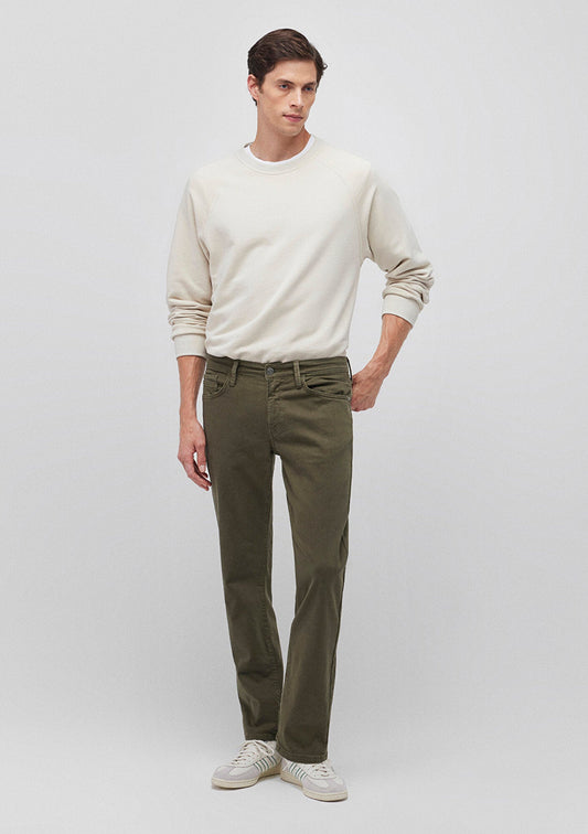 Martin Olive Night Comfort Gabardine Pants
