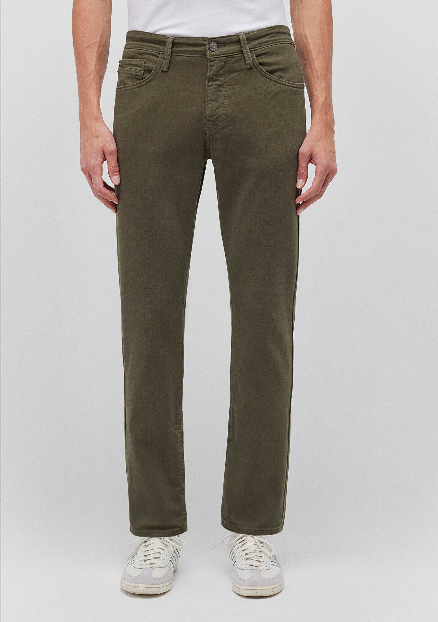 Martin Olive Night Comfort Gabardine Pants