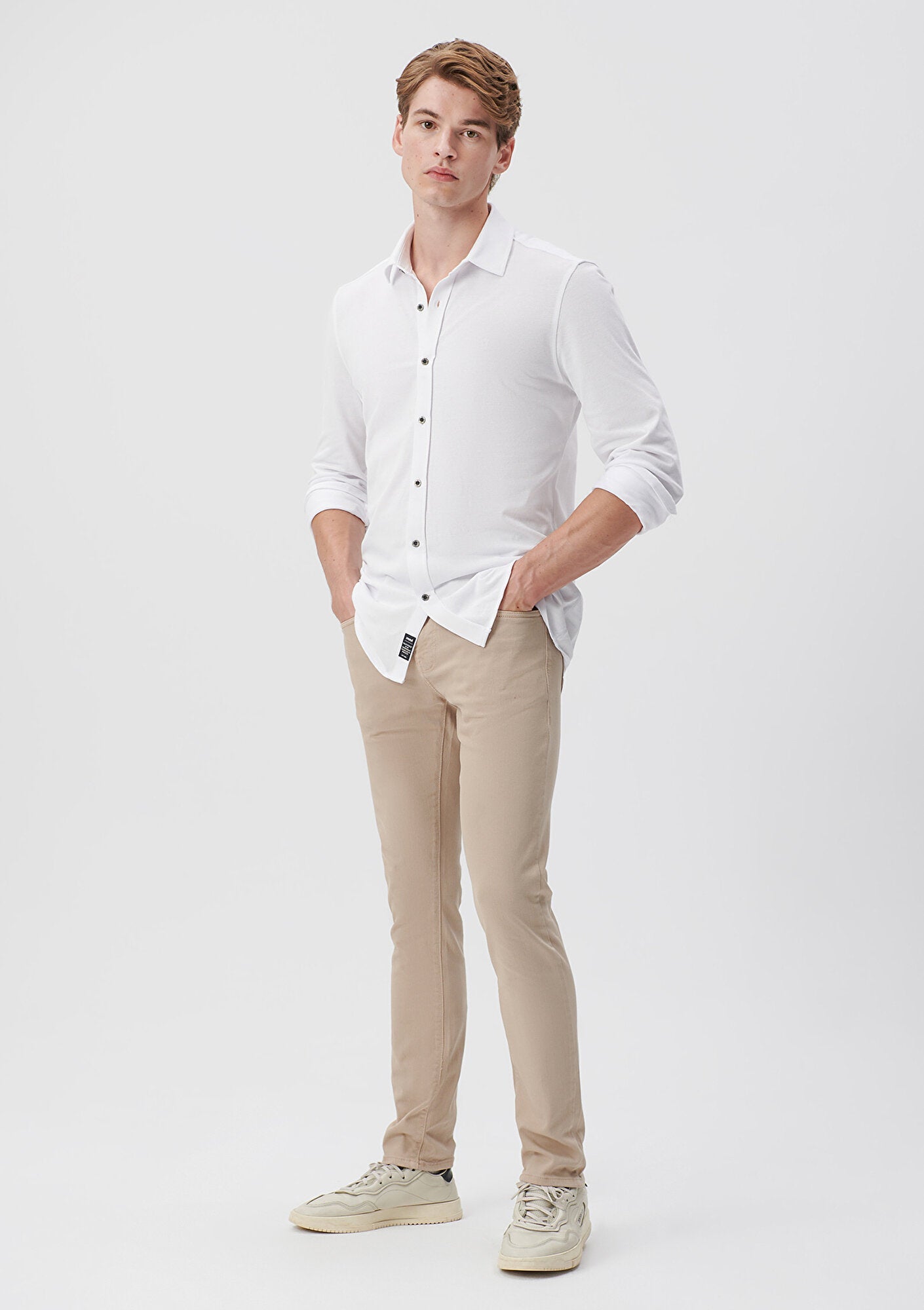 Jake Beige Gabardin Pants