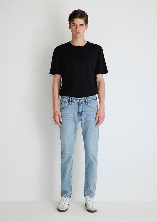 Jake Dusty Bleach Classic Denim Jean Pants