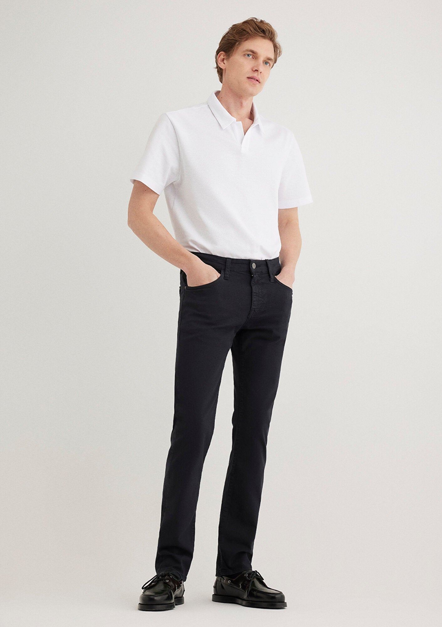 Jake Dark Navy Mavi Black Gabardin Pants