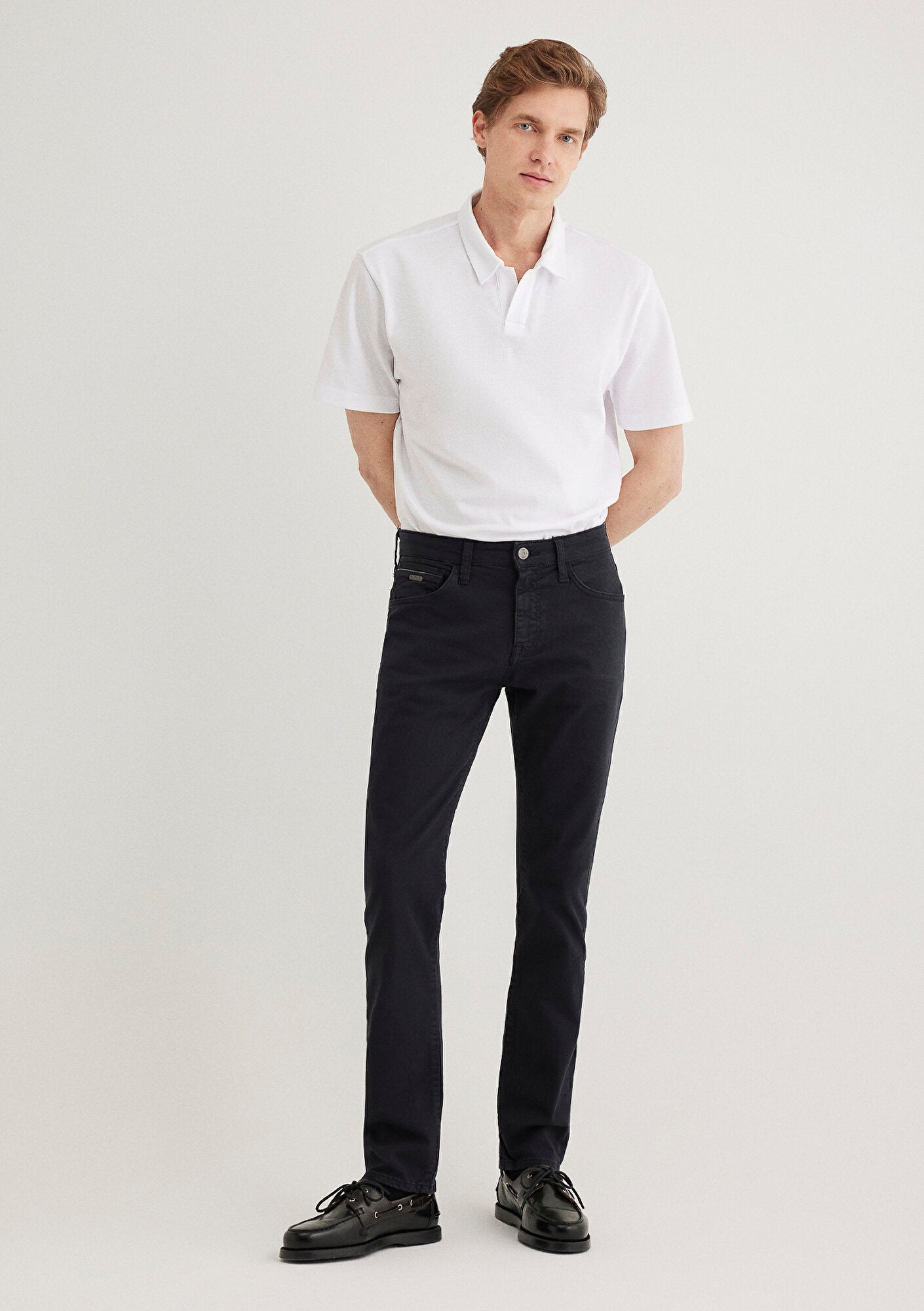 Jake Dark Navy Mavi Black Gabardin Pants