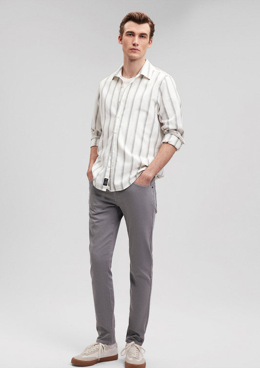 James Pewter Comfort Gabardine Pants