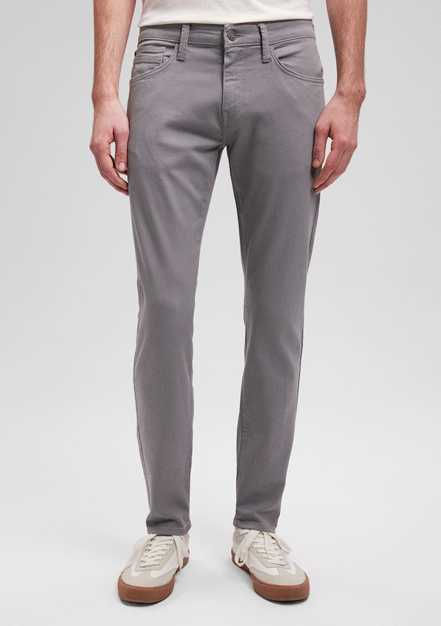 James Pewter Comfort Gabardine Pants