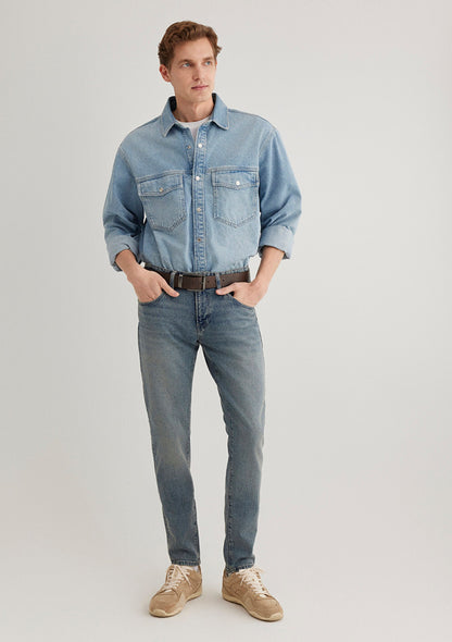 James Foggy Indigo Classic Denim Jean Pants
