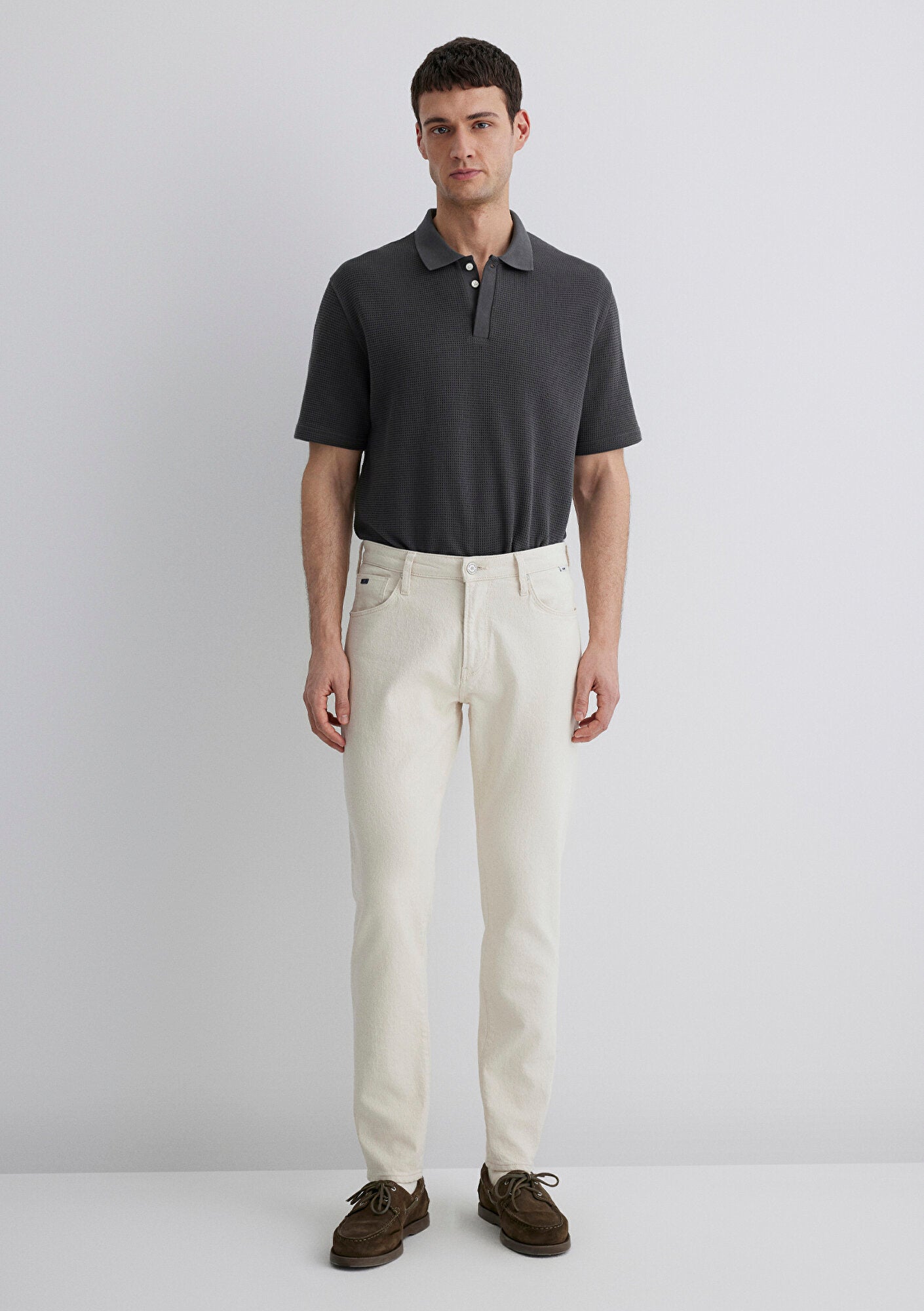 Milan Off White Classic Denim Jean Pants