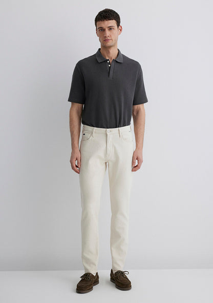Milan Off White Classic Denim Jean Pants