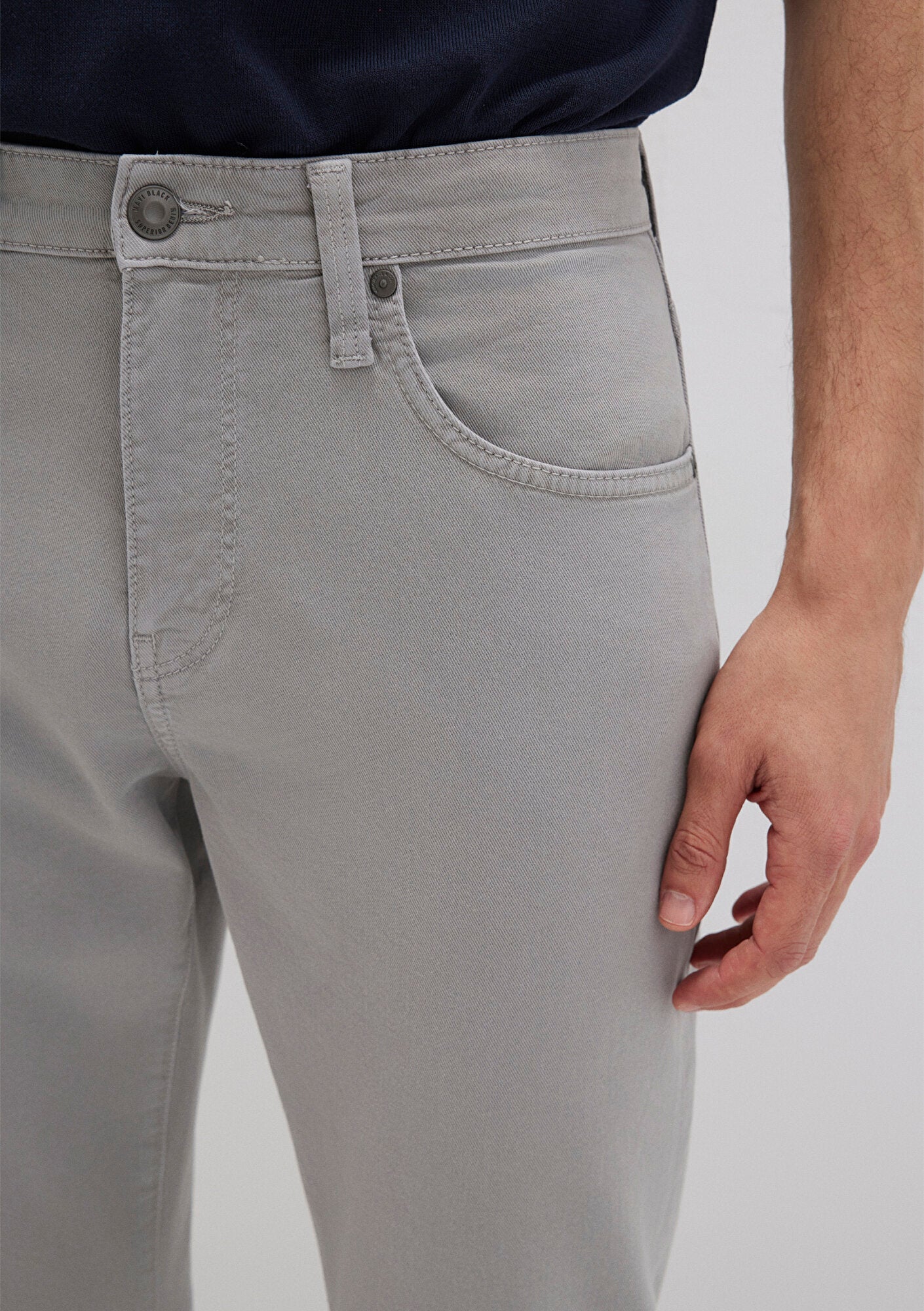 Milan Wild Dove Mavi Black Gabardine Pants