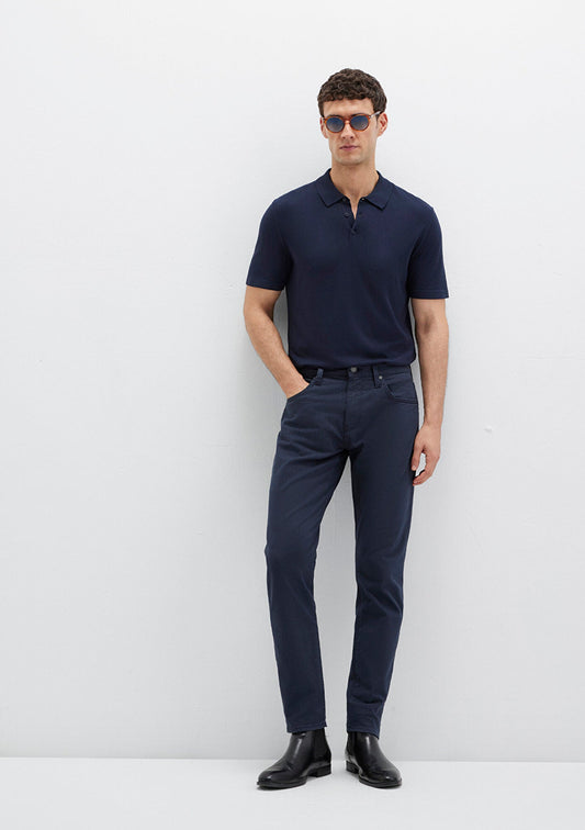 Milan Parisian Night Mavi Black Gabardine Pants