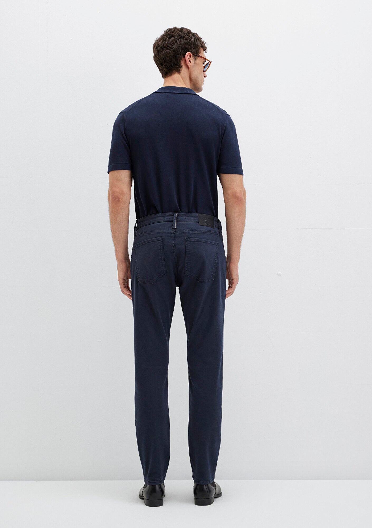 Milan Parisian Night Mavi Black Gabardine Pants