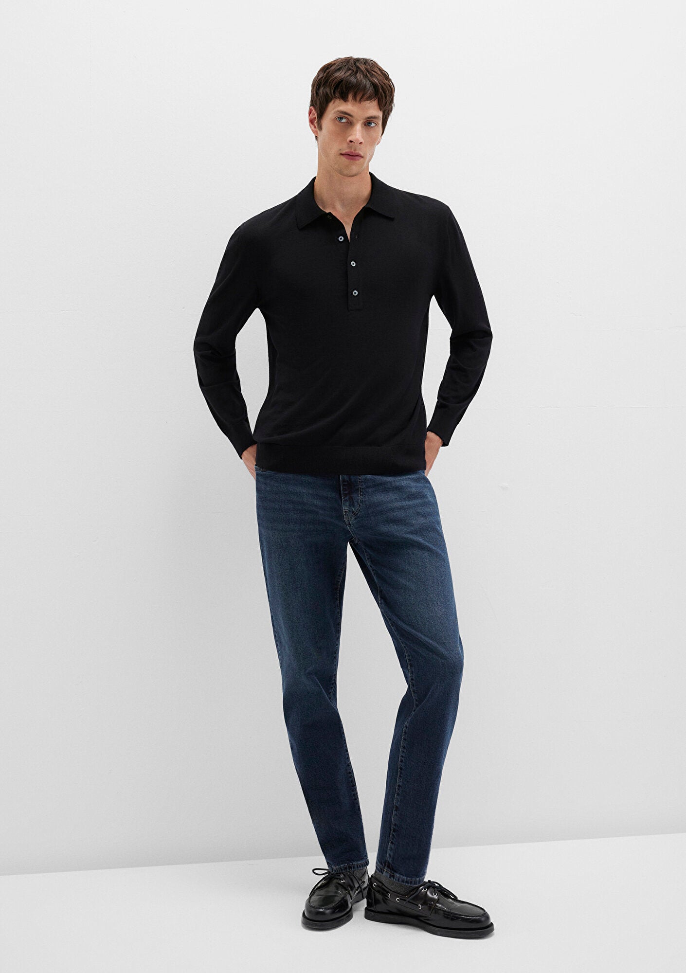 Milan Space Blue Mavi Black Jean Pants