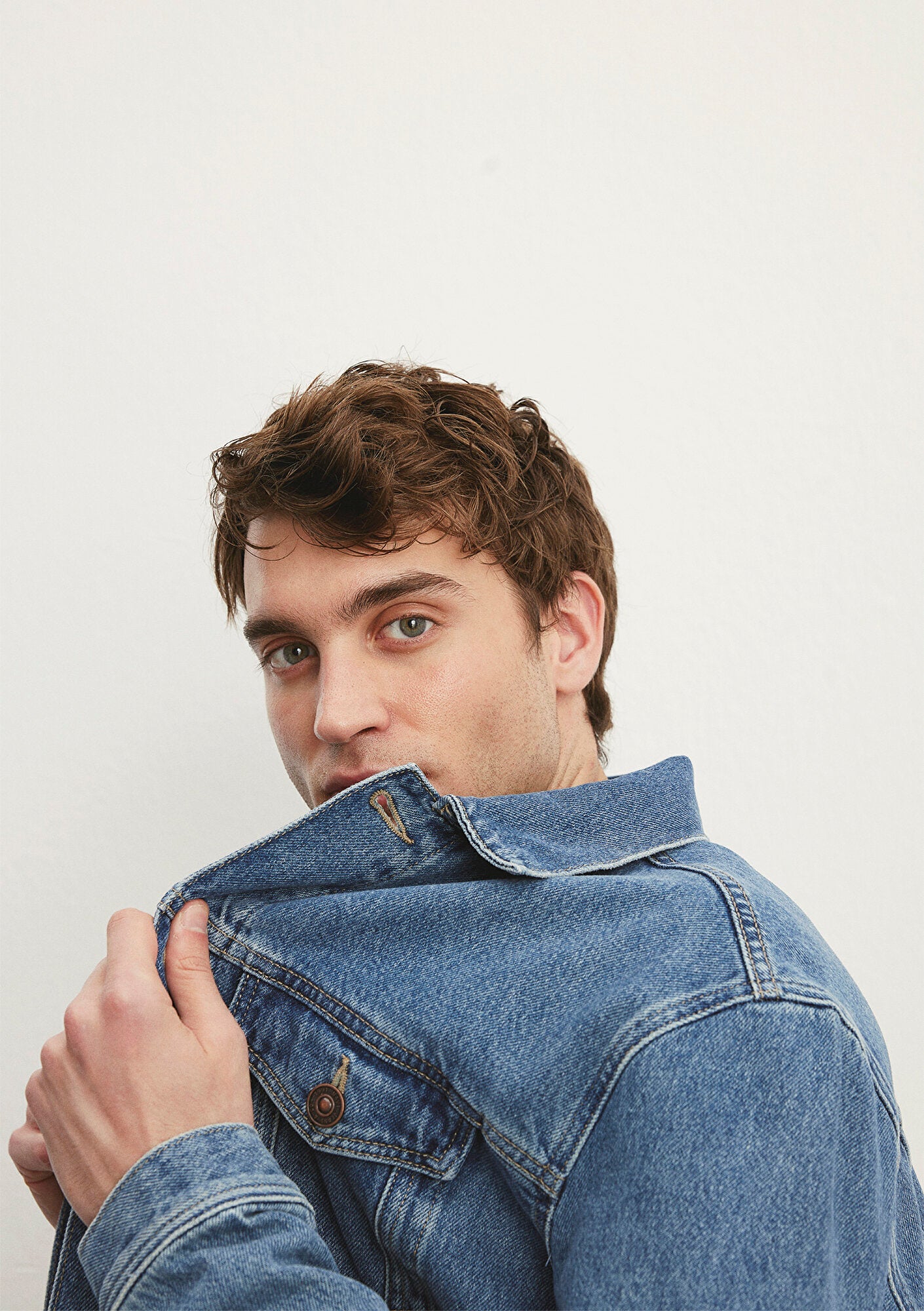 Drake Mid Brushed Denim  Jean Jacket