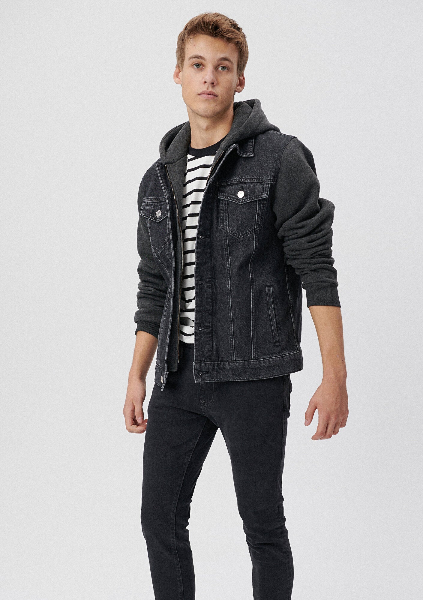 Jerry Mid Smoke College Jean Jacket