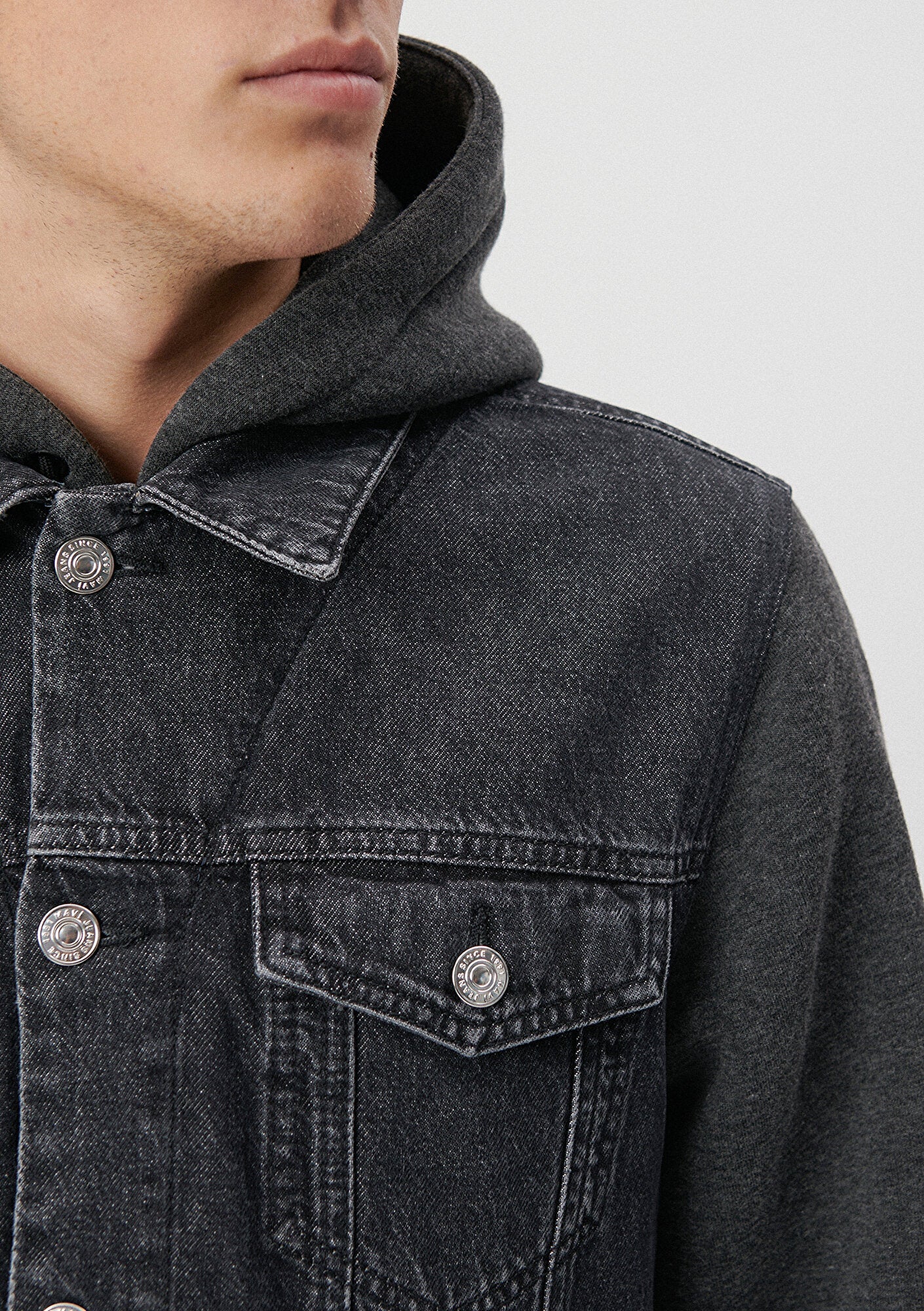 Jerry Mid Smoke College Jean Jacket