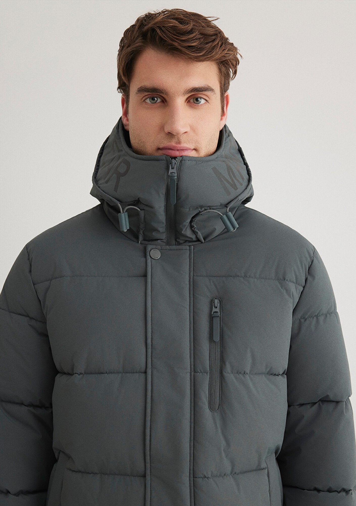Hooded Green Puffer Jacket