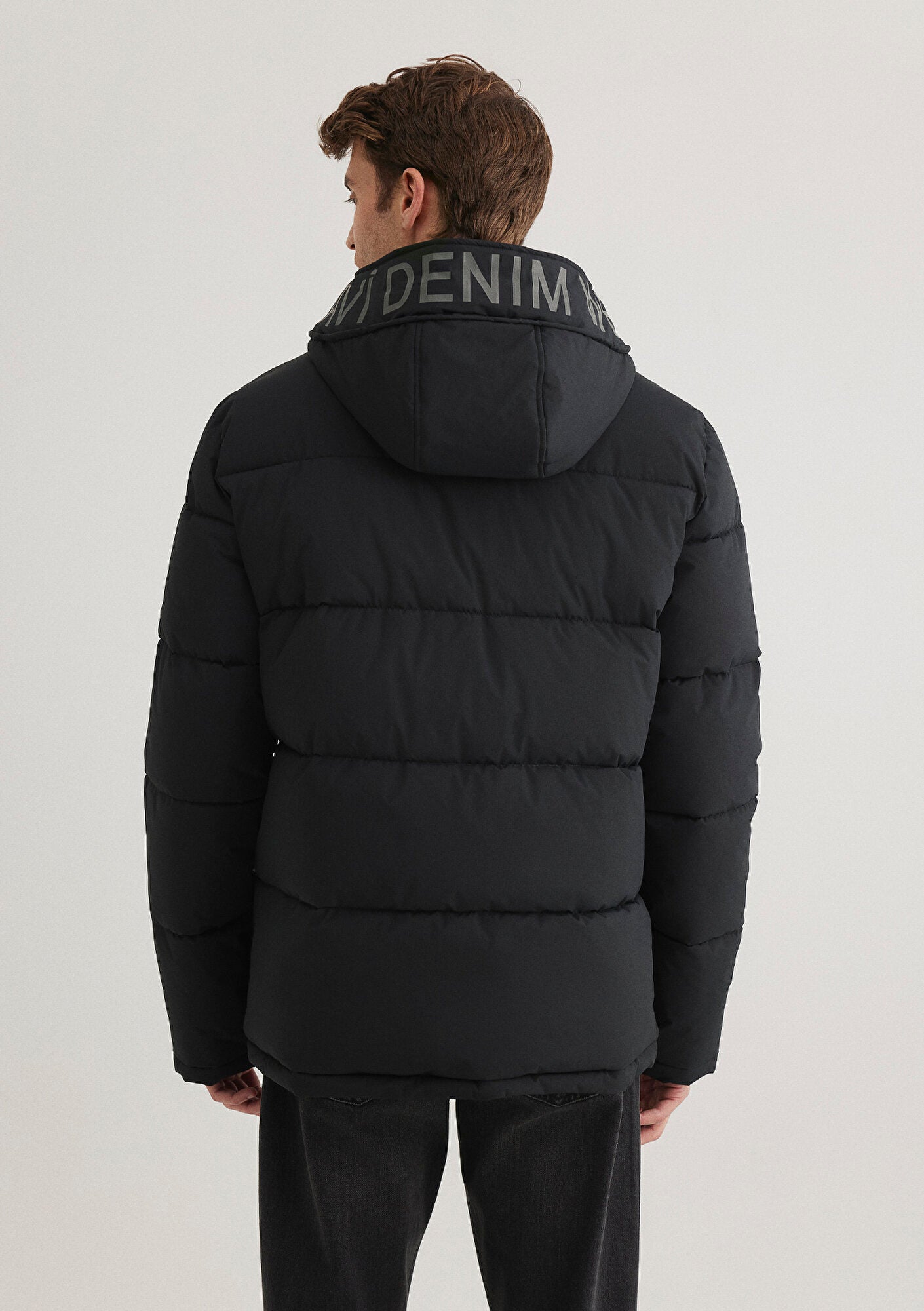 Hooded Black Puffer Jacket