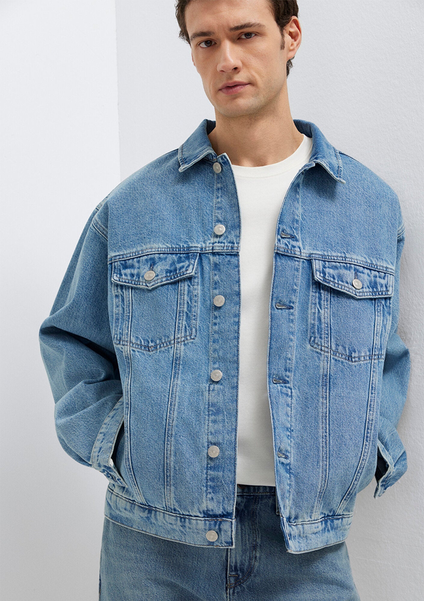 Ryan Dusty Light Blue Denim Jacket
